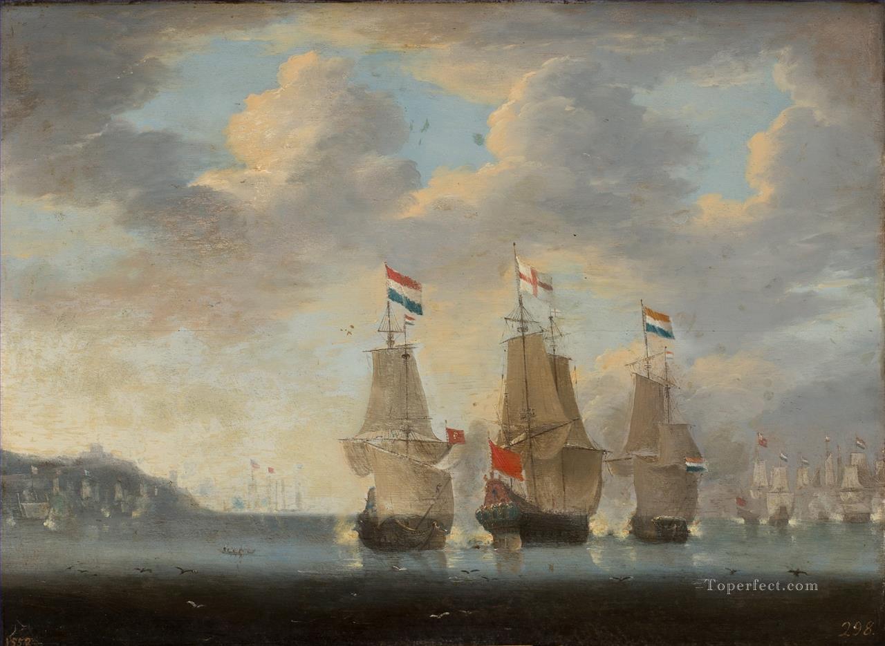 Combate naval Museo del Prado Batalla Naval Pintura al óleo